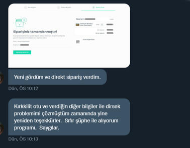 Sıfır şüphe ile sipariş. Benim en büyük referansım ve güvencem; yıllardır burada bana danışan insanların "her türlü" problemini çözmem ve hayatlarını değiştirmem. Bunu çıkarsızca yaptım ve yapıyorum. Bunun büyük bir güven inşa etmesi normal. Sevgiler.