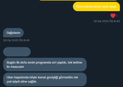 Sırt programı ve kanat genişliği deneyimi